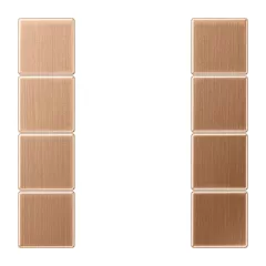   JUNG BRG2504TSA Gombsor F50 LS sorozat | 4-részes | bronz szatén