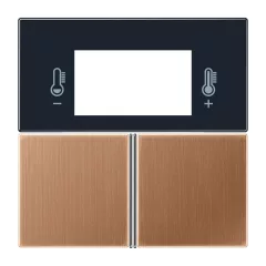   JUNG BRG4093TSA Gombsor F40 Sorozat LS | kompakt helyiségszabályzóhoz | bronz szálcsiszolt