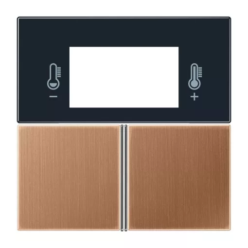 JUNG BRG4093TSA Gombsor F40 Sorozat LS | kompakt helyiségszabályzóhoz | bronz szálcsiszolt