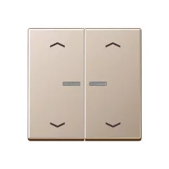   JUNG BTA17102PCH feliratozható tapintásérzékelő HOME Serie A | 2-csatornás, nyilak | champagne