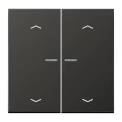   JUNG BTAL17102PAN leírható tapintásérzékelő HOME Serie LS | 2-csatornás, nyilak | antracit