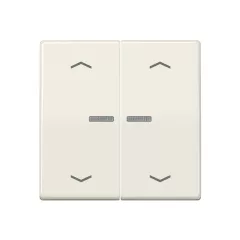   JUNG BTAS17102P feliratozható tapintásérzékelő HOME Série AS | 2-csatornás, nyilak | fehér
