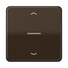   JUNG BTCD17101PBR feliratozható tapintásérzékelő HOME CD sorozat | 1-csatornás, nyilak | barna