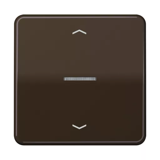 JUNG BTCD17101PBR feliratozható tapintásérzékelő HOME CD sorozat | 1-csatornás, nyilak | barna