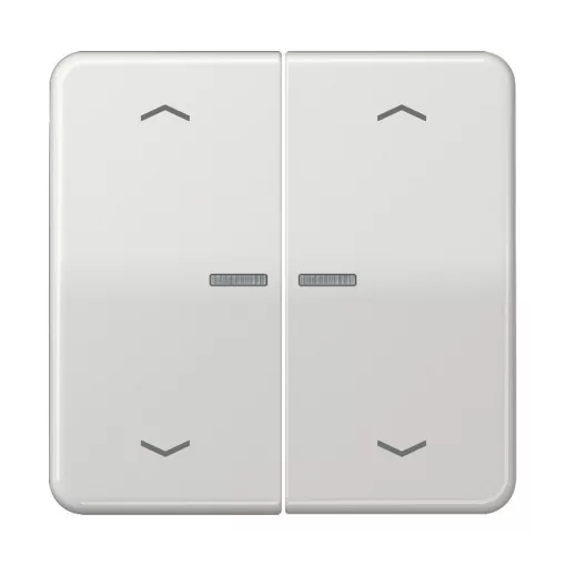 JUNG BTCD17102PLG feliratozható tapintásérzékelő JUNG HOME Serie CD | 2-csatornás, nyilak | világosszürke