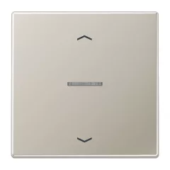   JUNG BTES17101P feliratozható tapintásérzékelő HOME Série LS | 1 kimenetes, nyilak | nemesacél