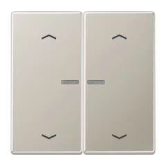   JUNG BTES17102P feliratozható tapintásérzékelő JUNG HOME Sorozat LS | 2-csatornás, nyilak | nemesacél