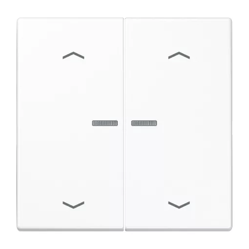JUNG BTLS17102PWW KNX tapintásérzékelő JUNG HOME Serie LS | 2-csatornás, nyilak | alpinfehér