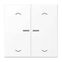   JUNG BTLS17102PWWM feliratozható tapintásérzékelő JUNG HOME Serie LS | 2-csatornás, nyilak | hófehér matt