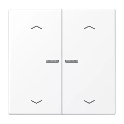 JUNG BTLS17102PWWM feliratozható tapintásérzékelő JUNG HOME Serie LS | 2-csatornás, nyilak | hófehér matt