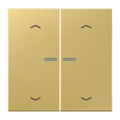  JUNG BTME17102PC KNX tapintásérzékelő HOME Sorozat LS | 2-csatornás, nyilak | sárgaréz classic