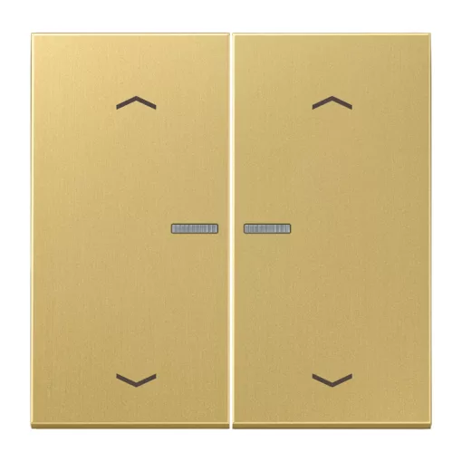 JUNG BTME17102PC KNX tapintásérzékelő HOME Sorozat LS | 2-csatornás, nyilak | sárgaréz classic