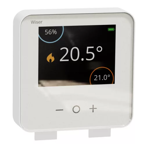 SCHNEIDER CCTFR6400 Wiser szobatermosztát | kijelző, páratartalom-érzékelő | fehér