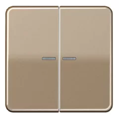   JUNG CD102KO5GB KNX vezérlőbillentyű F10 CD sorozat | 2-es | arany-bronz