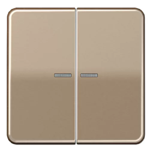 JUNG CD102KO5GB KNX vezérlőbillentyű F10 CD sorozat | 2-es | arany-bronz