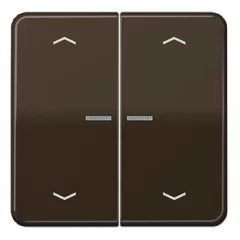   JUNG CD102KO5PBR KNX vezérlőbillentyű nyíl jelöléssel F10 CD sorozat | 2-es | barna