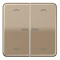  JUNG CD102KO5PGB KNX vezérlőbillentyű nyíljelöléssel F10 széria CD | 2-es | arany-bronz