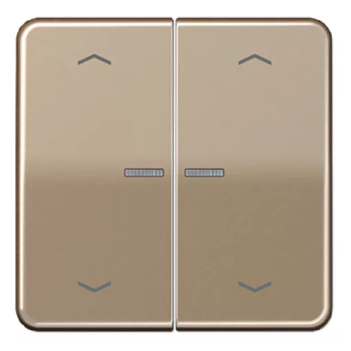 JUNG CD102KO5PGB KNX vezérlőbillentyű nyíljelöléssel F10 széria CD | 2-es | arany-bronz