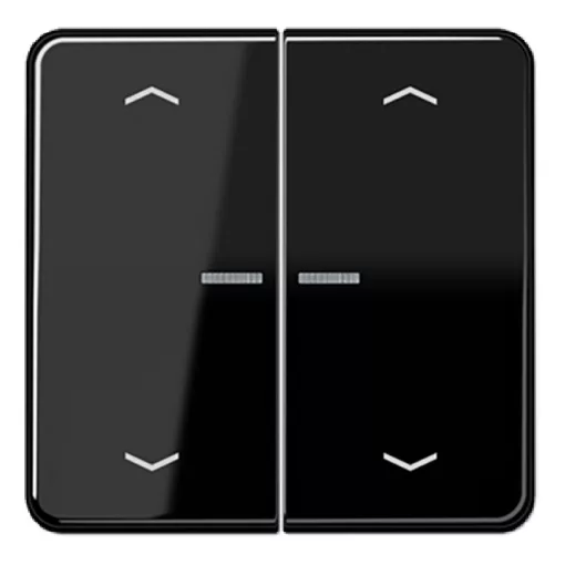 JUNG CD102KO5PSW KNX vezérlőbillentyű nyíl jelzéssel F10 CD sorozat | 2-es | fekete