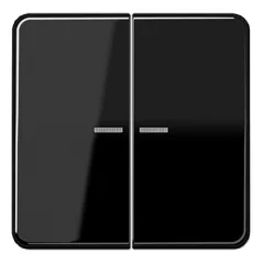   JUNG CD102KO5SW KNX vezérlő billenőkapcsoló F10 CD sorozat | 2-fach | fekete