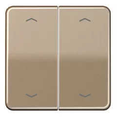   JUNG CD102PGB KNX billenőkapcsoló nyílszimbólumokkal F10 széria CD | 2-pólusú | arany-bronz