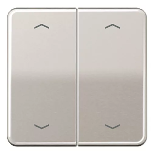 JUNG CD102PPT KNX billenőkapcsoló nyílszimbólumokkal F10 sorozat CD | 2-részes | platina