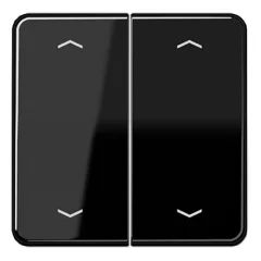   JUNG CD102PSW KNX billenőkapcsoló nyílszimbólumokkal F10 széria CD | 2-fach | fekete
