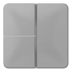   JUNG CD403TSAGR Tastensatz F40 CD sorozat | 3-gombos | szürke