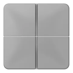 JUNG CD404TSAGR Tastensatz F40 CD sorozat | 4-fach | szürke