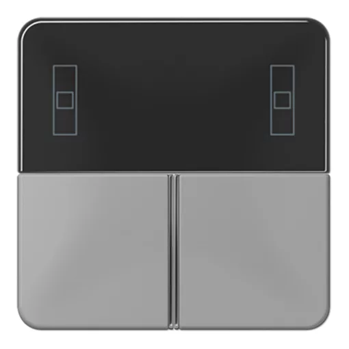 JUNG CD4093TSAGR Tastensatz F40 CD sorozat | kompakt térszabályozóhoz | szürke