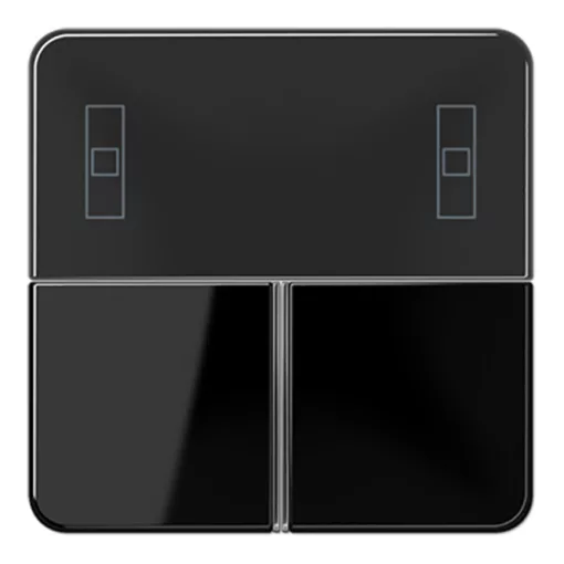 JUNG CD4093TSASW Tastensatz F40 CD sorozat | kompakt helyiségvezérlőhöz | fekete