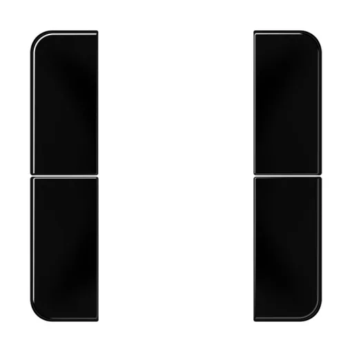 JUNG CD502TSASW Tastensatz F50 Serie CD | 2-fach | fekete