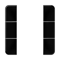 JUNG CD503TSASW Tastensatz F50 Serie CD | 3-fach | fekete