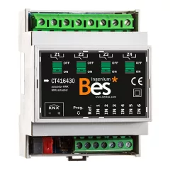   BESKNX CT416430 KNX univerzális aktor 30 A | 4 kimenetes, 6 bemenet, mech. kézi vezérlés