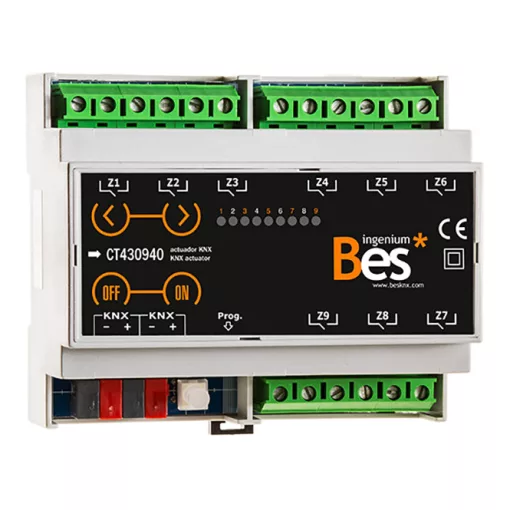 MDT BESKNX CT430940 KNX univerzális aktor 16 A elektr. gombok | 9 kimenetes

Wait, I need to re-read. The brand here seems to be "BESKNX" and the article number is "CT430940". Let me re-translate properly.

BESKNX CT430940 KNX univerzá