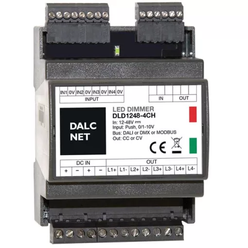 DALCNET DLD1248-4CC-DMX DMX-LED-dimmaktor CC | 4-csatornás