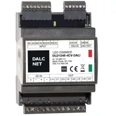   DALCNET DLD1248-4CV-DALI DALI LED dimmaktor CV | 4-csatornás, 5 A, REG