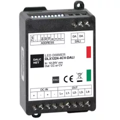   DALCNET DLX1224-4CV-DALI DALI-LED-dimmaktor CV | 4-csatornás, 5 A, DE