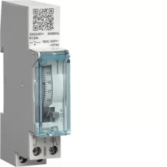   HAGER EHN011 elektromechanikus időkapcsoló óra | menetrezerva, napi, 1 áramkör, 16A