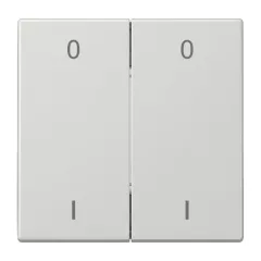   JUNG ENOLS995-01LG EnOcean rádiós fali adó LS | 4-csatornás, IO-szimbólumok | világosszürke