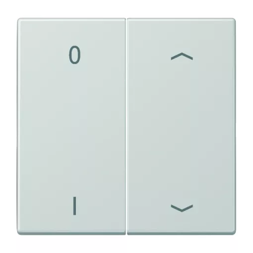 JUNG ENOLS995P01LG EnOcean rádiós fali adó LS | 4-csatornás, IO, nyilak | világosszürke