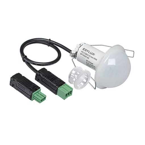 ESYLUX EP10426162 KNX jelenlétérzékelő PD-C | 360°, 12 m, mini mennyezetbe süllyesztett