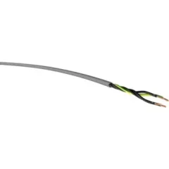   YSLY-JZ 4x2,5 mm2 kábel - 1 fm kiszerelés - szürke PVC szigetelésű - sodrott réz - 300/500V
