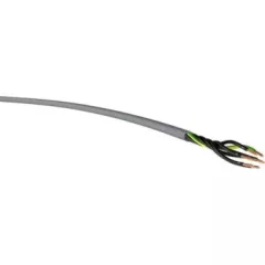   YSLY-JZ 5x0,5 mm2 kábel - 1 fm kiszerelés - szürke PVC szigetelésű - sodrott réz - 300/500V