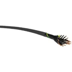   YSLY-JZ 18x1,5 mm2 kábel - 1 fm kiszerelés - fekete PVC szigetelésű - sodrott réz - 0,6/1Kv