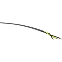  YSLY-JZ 3x0,75 mm2 kábel - 1 fm kiszerelés - fekete PVC szigetelésű - sodrott réz - 0,6/1Kv