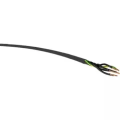   YSLY-JZ 4x2,5 mm2 kábel - 1 fm kiszerelés - fekete PVC szigetelésű - sodrott réz - 0,6/1Kv