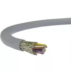   LiYCY 12x2x0,14 mm2 árnyékolt kábel - szürke PVC szigetelésű - sodrott réz - 350V
