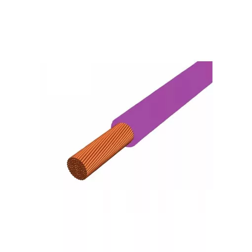 MCSKH (H05V-K) 1x0,5 mm2 vezeték - lila PVC szigetelésű - 200 fm kiszerelés - sodrott réz - 300/500V