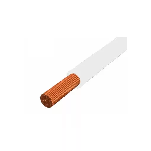 MCSKH (H05V-K) 1x0,5 mm2 vezeték - fehér PVC szigetelésű - 200 fm kiszerelés - sodrott réz - 300/500V